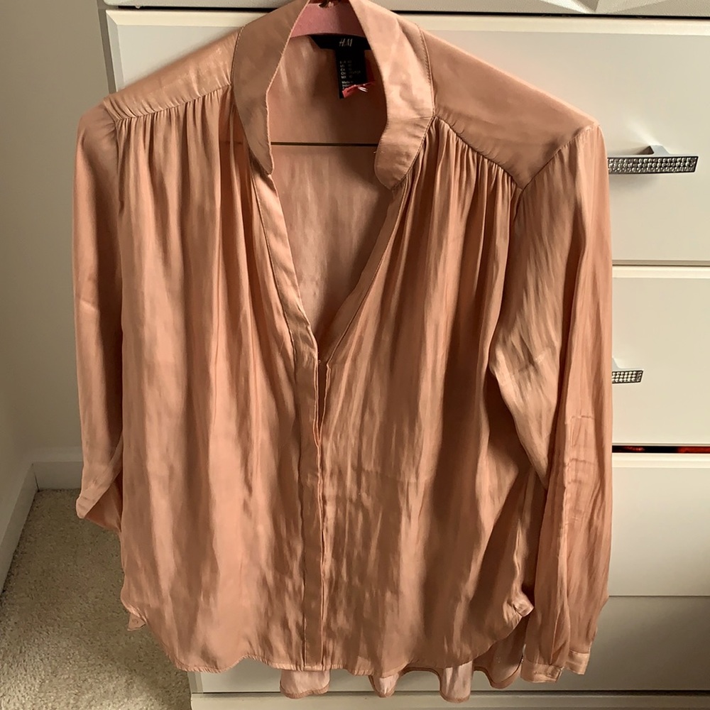 H&M blouse, 100% Polyester, Size 10,
